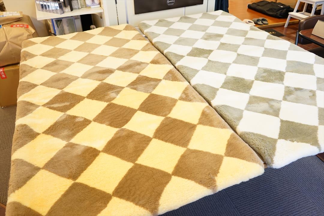 高品質ムートンシーツ25ｍｍダイヤ柄①