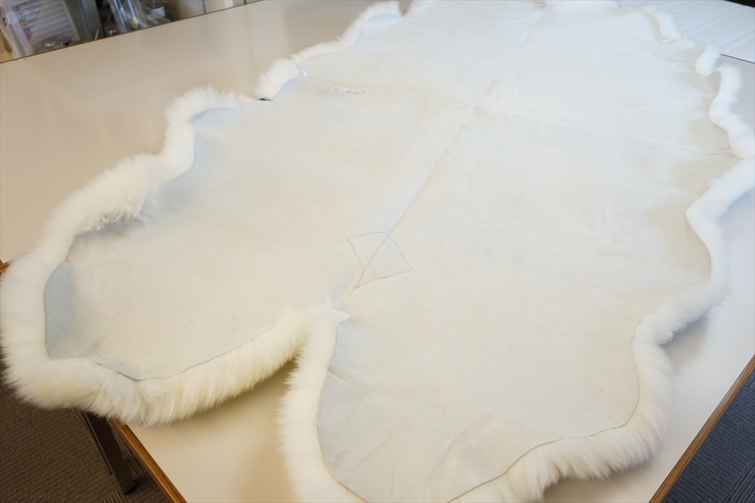 ムートンフリースラグ55ｍｍ4匹物ホワイト②