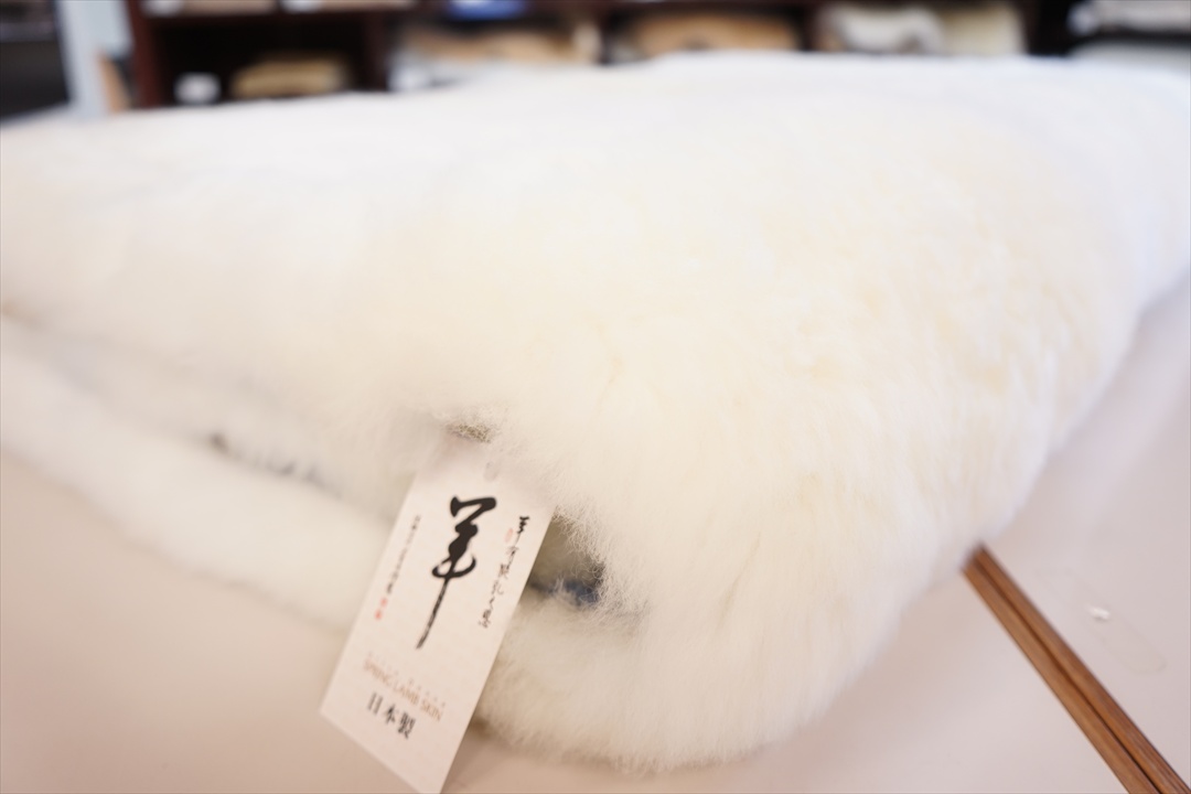 高品質ムートンシーツ28ｍｍホワイト色②